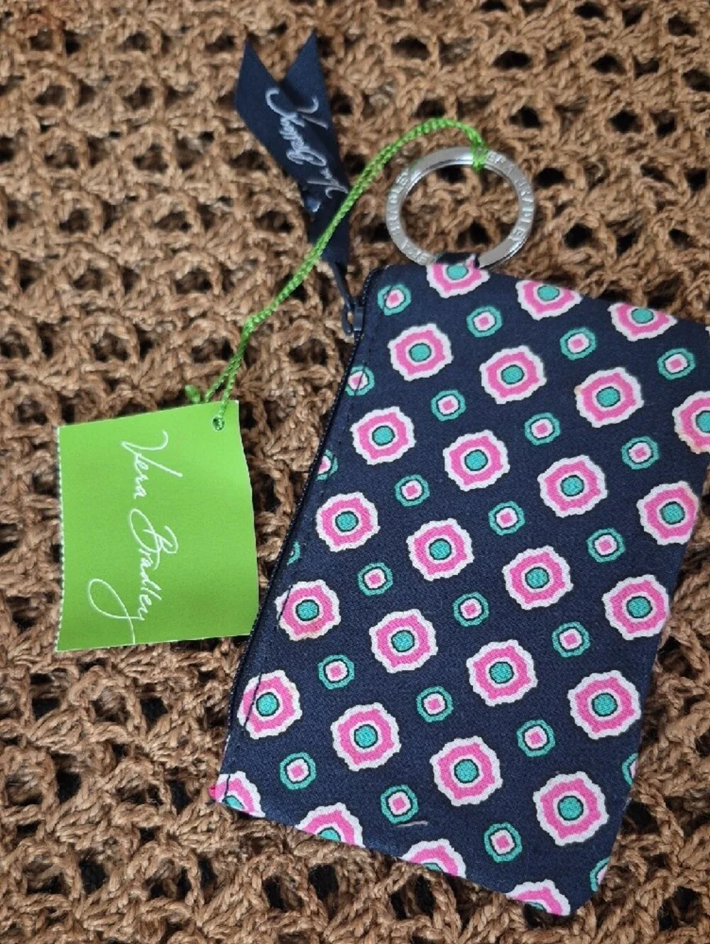 Vera Bradley Pink Floral Quilted Wallet & ID Holder Bundle - Picture 8 of 11